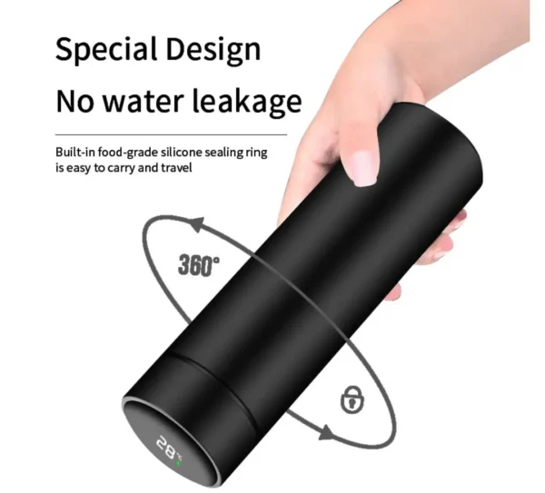 500ML Stainless Steel Temperature Display Bottle - Image 3
