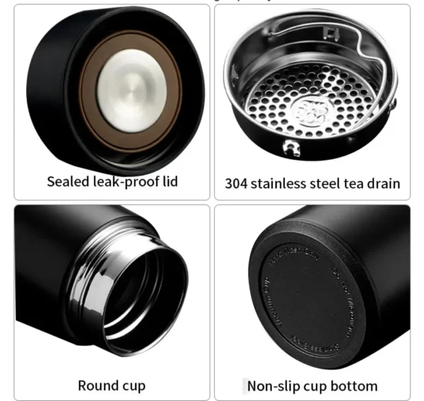 500ML Stainless Steel Temperature Display Bottle - Image 4