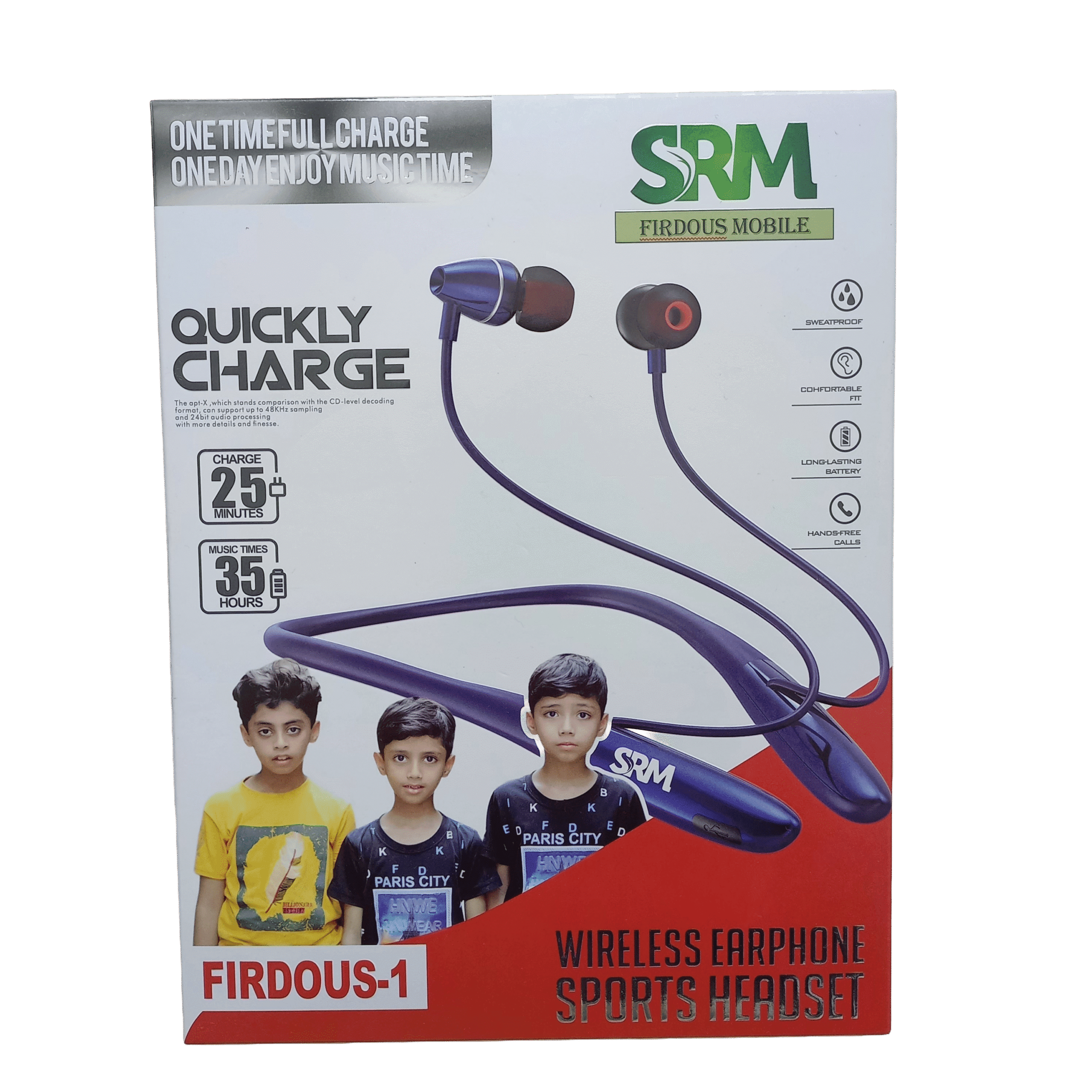 SRM Wireless Neckband With 35 Hours Playtime - Image 3