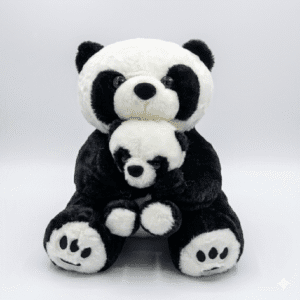 Cute Panda with Baby Plush Toy Soft Stuffed Toy for Gifts
