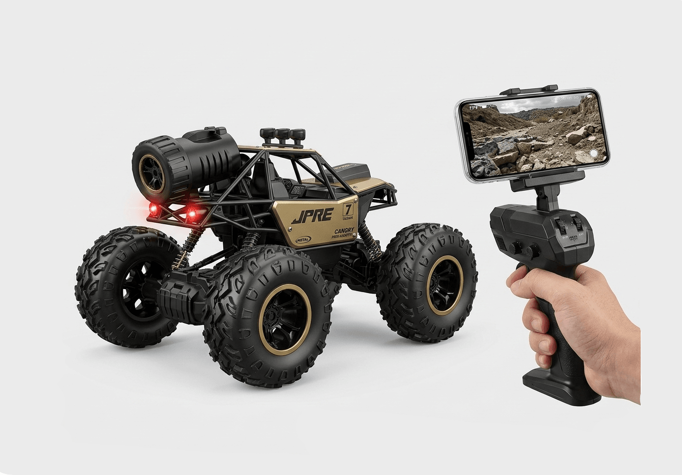 MOKA Rock Crawler 4WD RC Jeep with Camera - Image 2