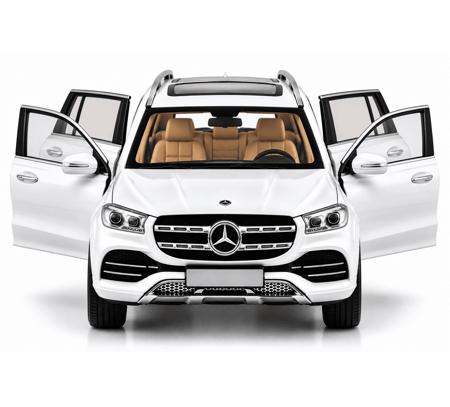Mercedes Benz SUV 1:24 Die-Cast Model Car Pull Back & Openable Doors - Image 4