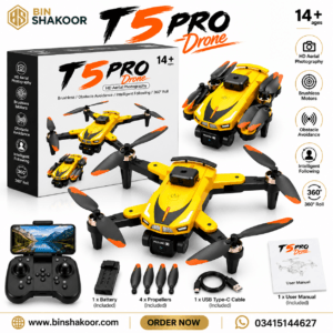 T5 Pro Drone with HD Camera, Brushless Motors & Obstacle Avoidance