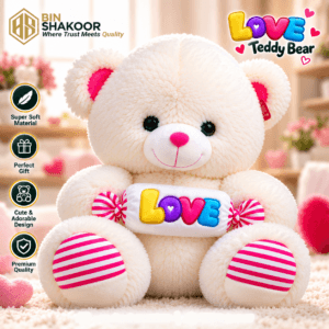 Love Candy Holding Teddy Bear Cute Soft Plush Cuddly Teddy Bear Gift